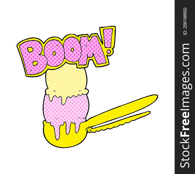 Cartoon Scoop Of Ice Cream