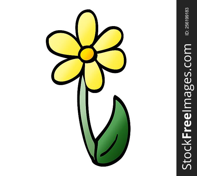 cartoon doodle spring flower