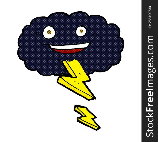 Cartoon Storm Cloud