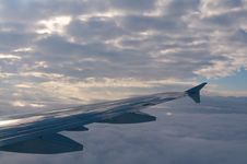 Plane Wing Royalty Free Stock Images