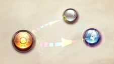 Planets Buttons Royalty Free Stock Image