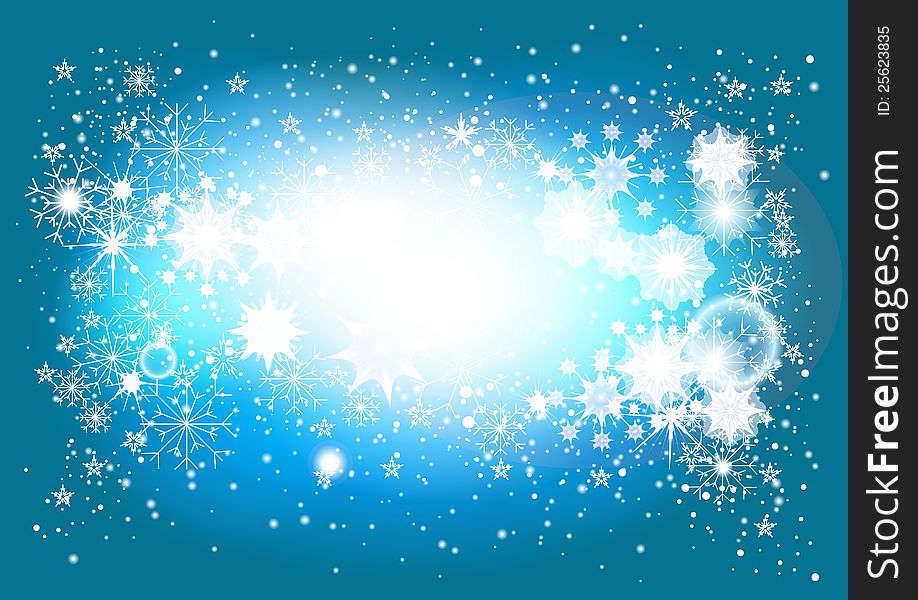 Blue Christmas background.  Christmas vector