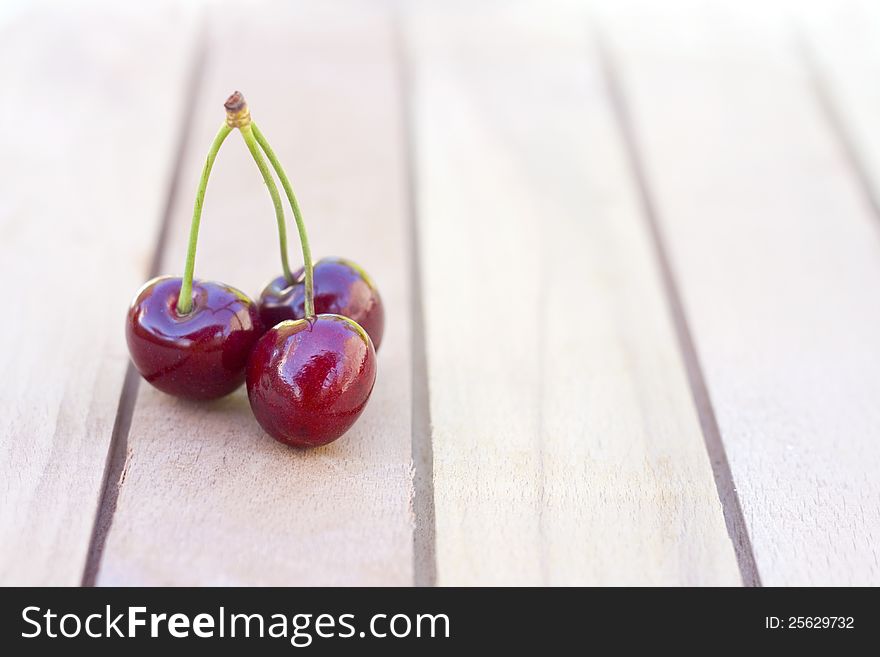 Fresh cherries-ripe and delicious fruit