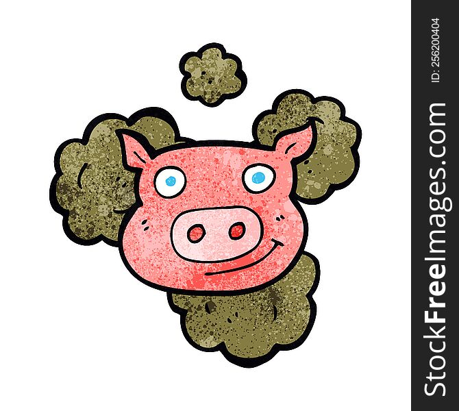 dirty pig cartoon
