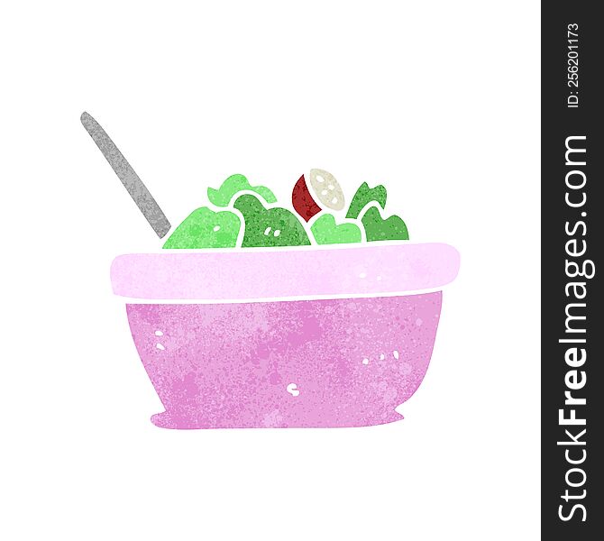 Retro Cartoon Salad