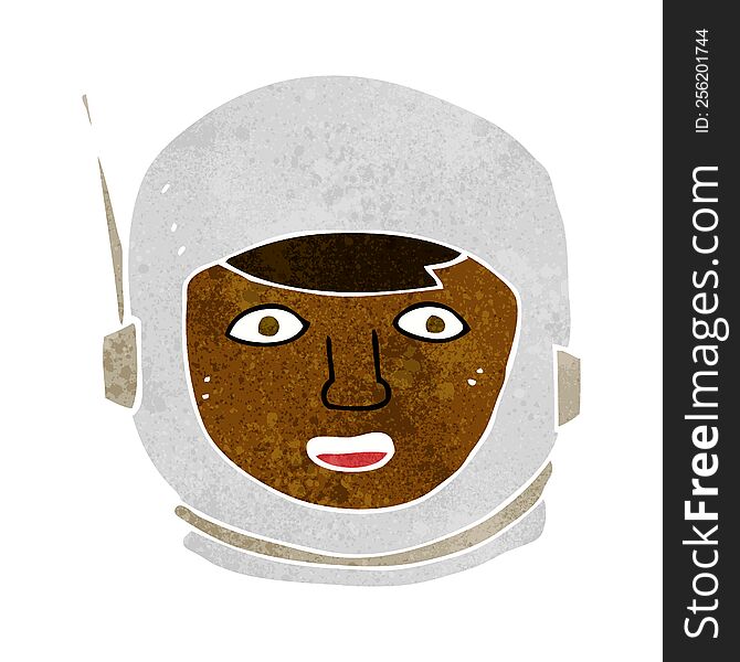 cartoon astronaut head