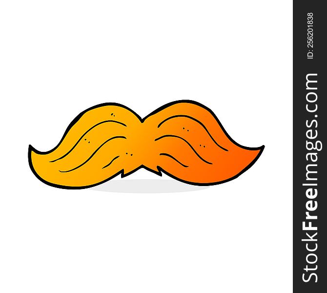 cartoon ginger mustache
