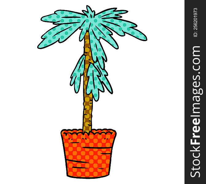 Cartoon Doodle Of A House Plant