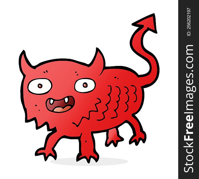 cartoon little demon