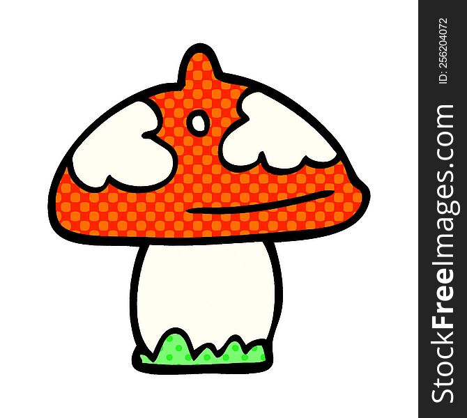 Cartoon Doodle Mushroom