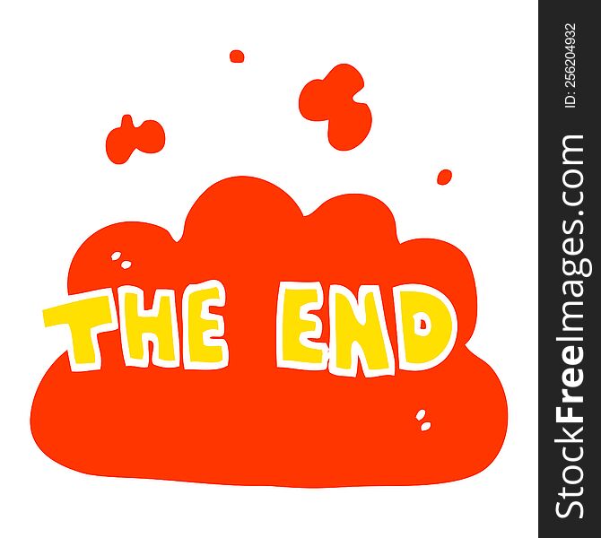 Cartoon Doodle The End Font