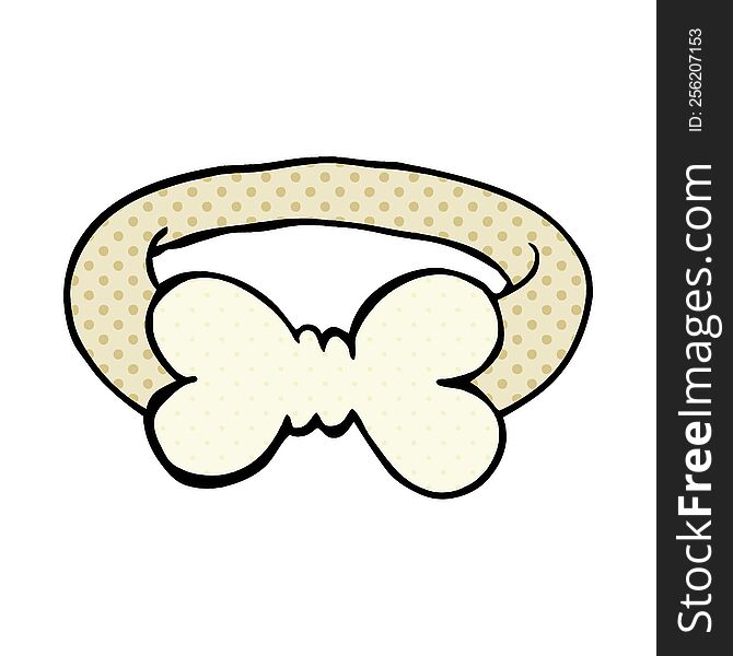 cartoon doodle bow tie