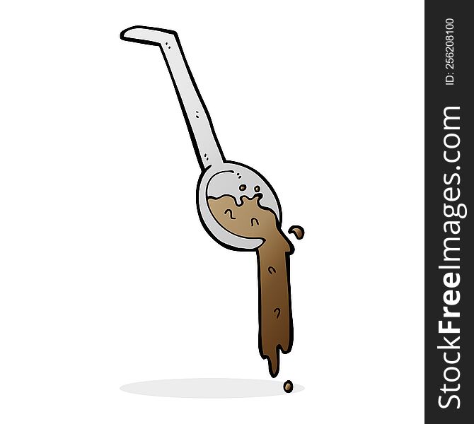 cartoon pouring gravy