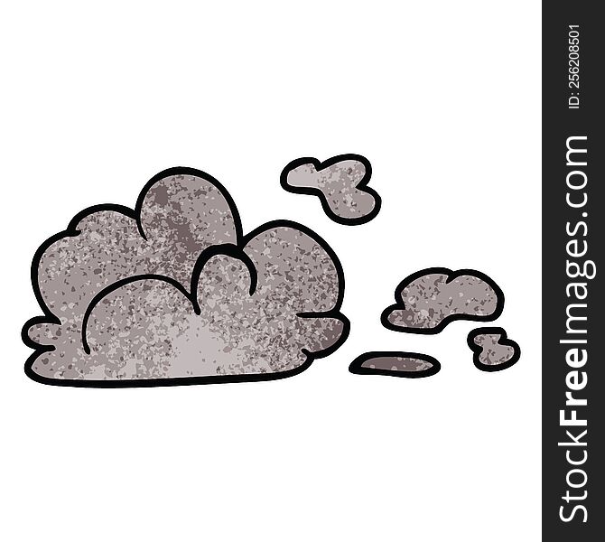Cartoon Doodle Storm Cloud