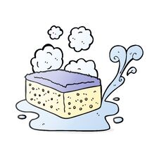Cartoon Sponge Royalty Free Stock Photo