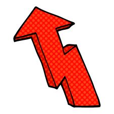 Free Cartoon Doodle Growth Arrow Royalty Free Stock Photo - 256215695