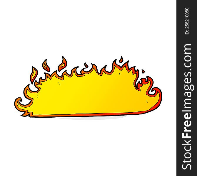 cartoon fire border