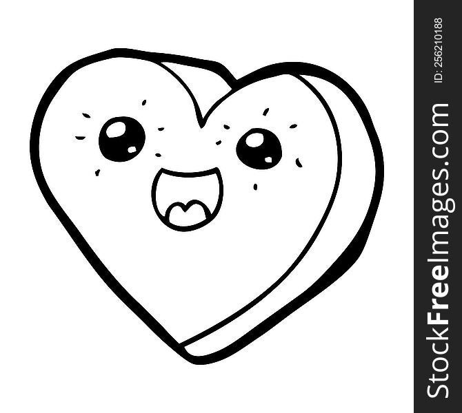 heart cartoon character