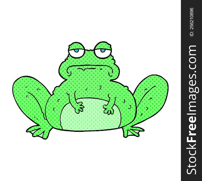 freehand drawn cartoon frog