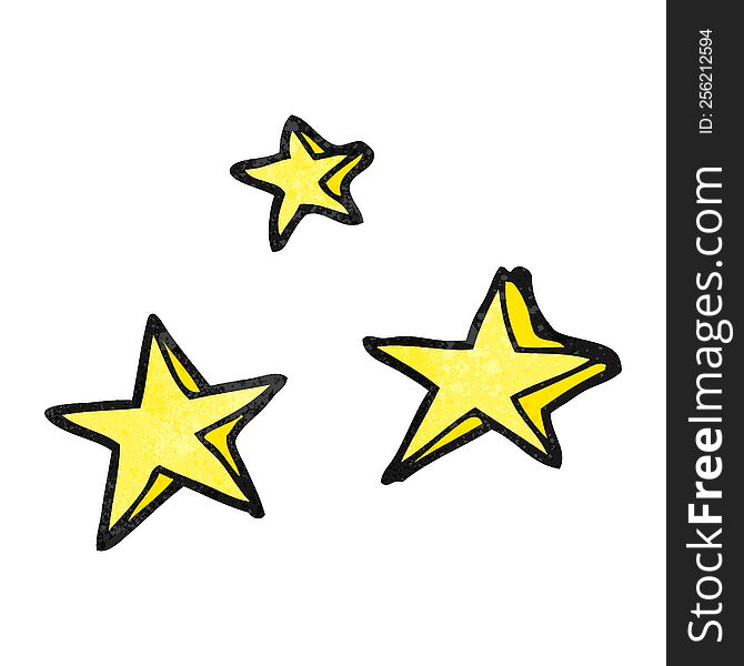 freehand textured cartoon decorative stars doodle