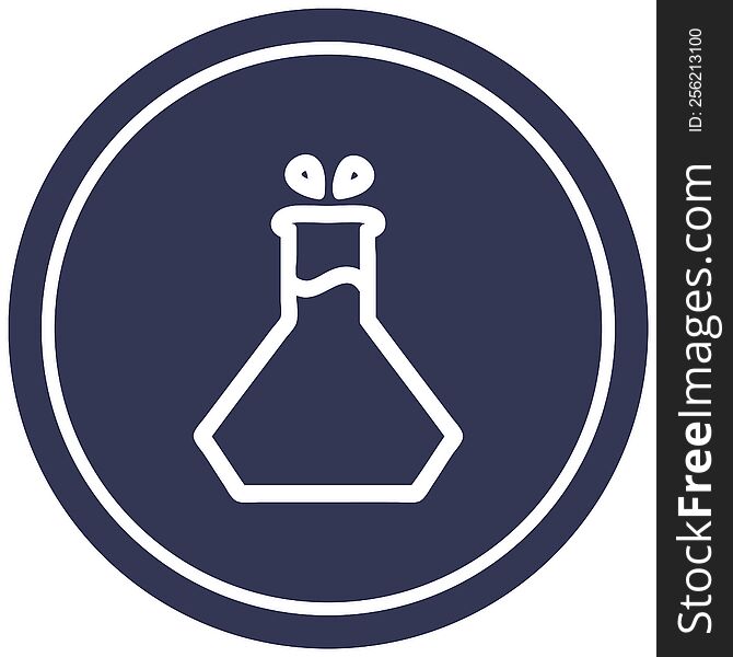 Science Experiment Circular Icon
