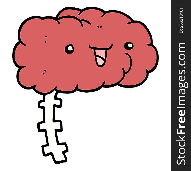 Happy Cartoon Brain