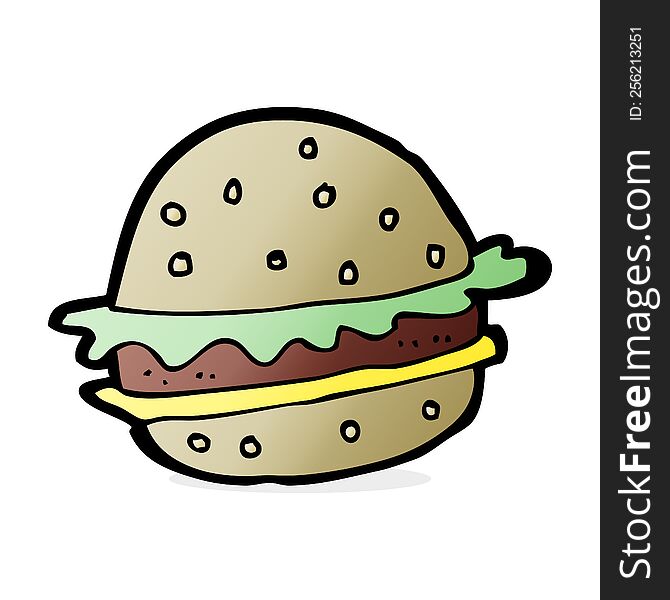 Cartoon Hamburger