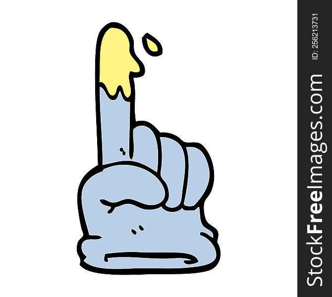 Cartoon Doodle Rubber Glove