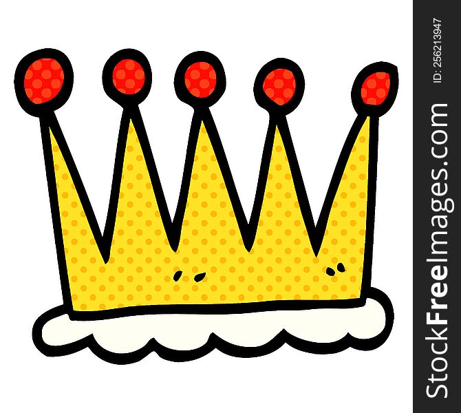 simple cartoon doodle crown