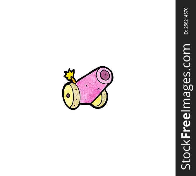 Cartoon Pink Circus Cannon