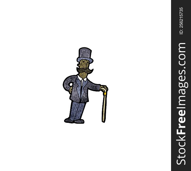 Cartoon Victorian Man