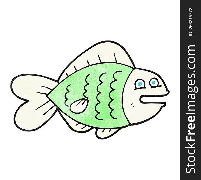 Textured Cartoon Funny Fish