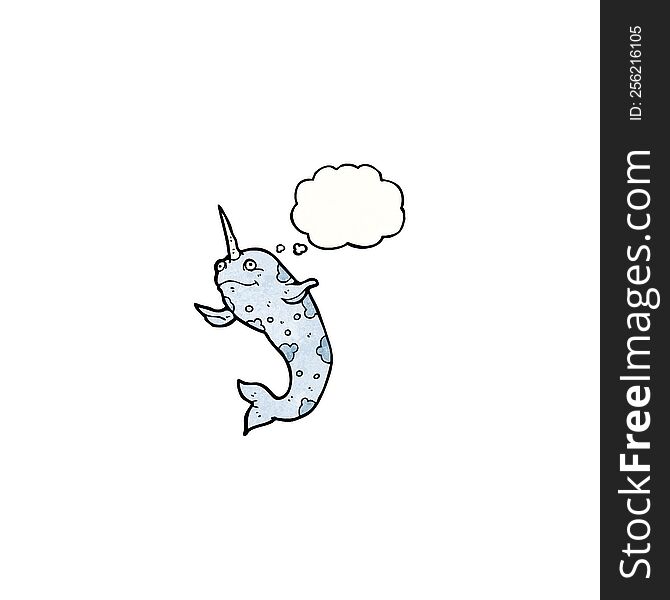 Happy Cartoon Narwhal