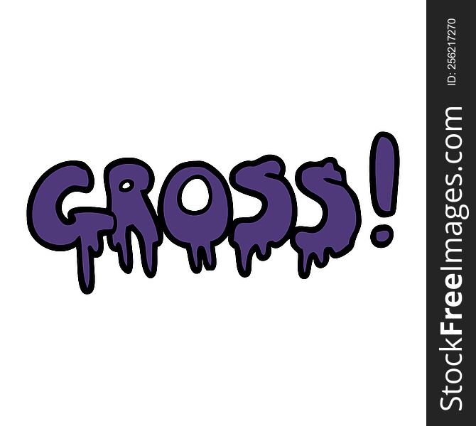 Cartoon Doodle Font Gross