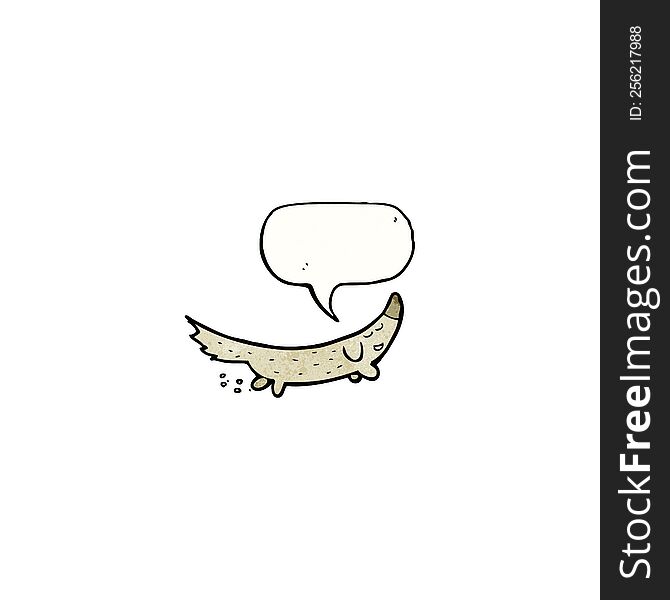 little dog with speech bubble