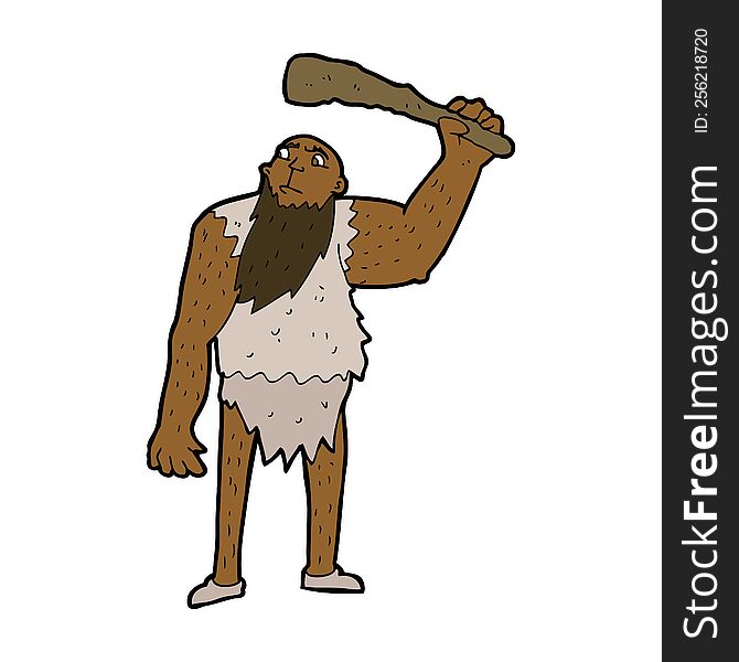 Cartoon Neanderthal