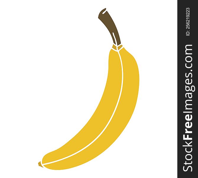 Quirky Hand Drawn Cartoon Banana