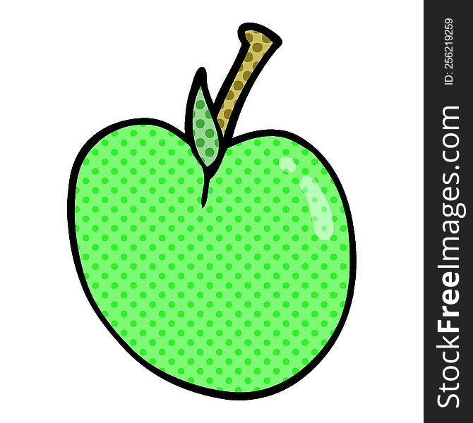 Cartoon Doodle Apple