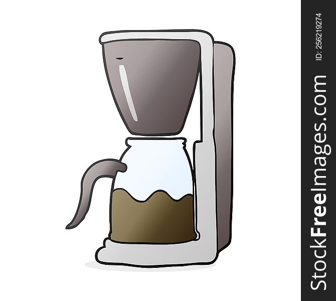 cartoon coffee maker