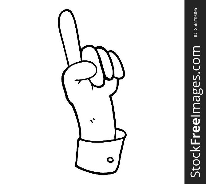 carton of hand gesture