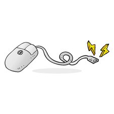 Cartoon Computer Mouse Royalty Free Stock Images
