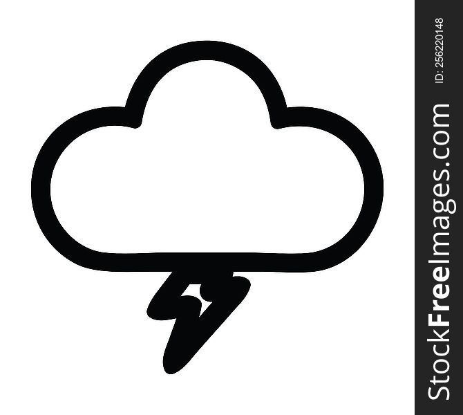 storm cloud icon symbol