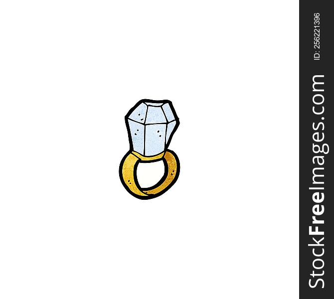 Cartoon Huge Diamond Ring