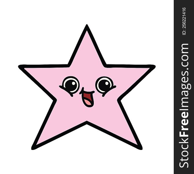 Cute Cartoon Star Fish