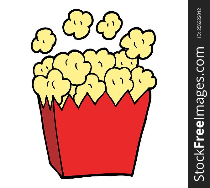 cartoon doodle cinema popcorn