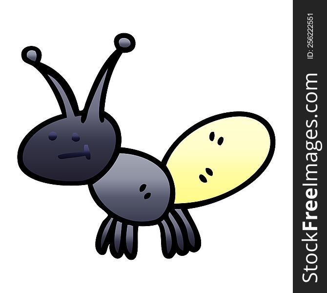 Quirky Gradient Shaded Cartoon Light Bug