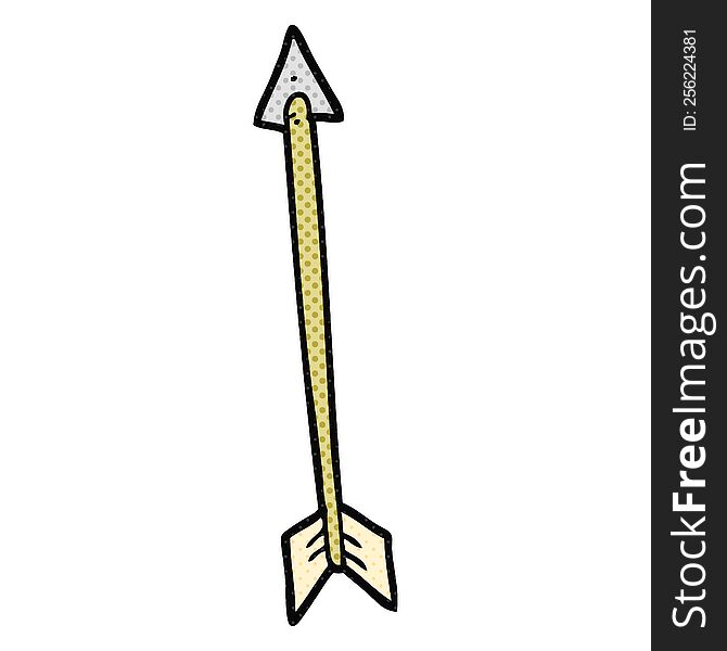 freehand drawn cartoon arrow