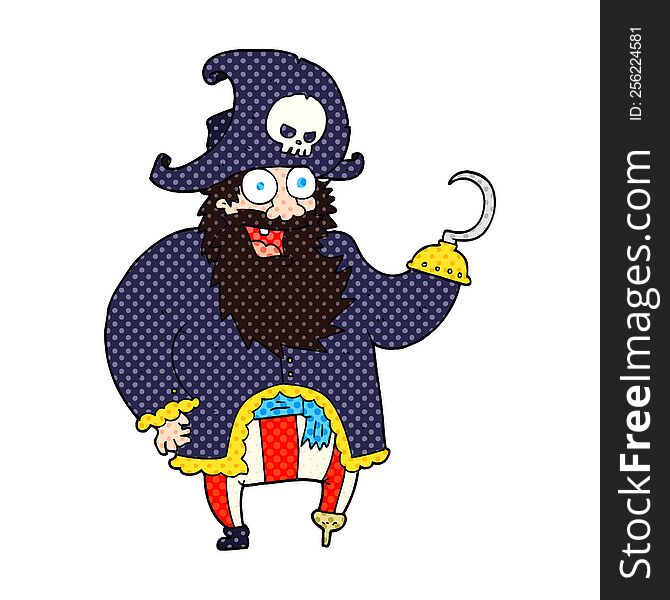 Cartoon Pirate Captain