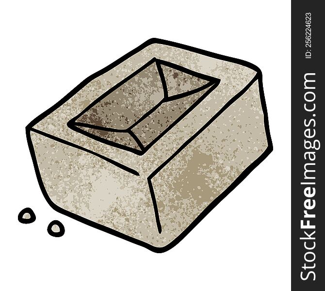 cartoon doodle brick
