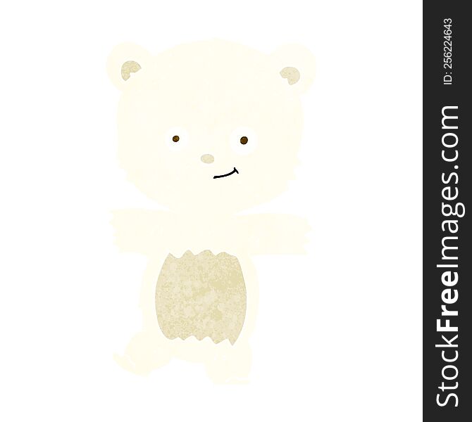 cartoon cute polar bear